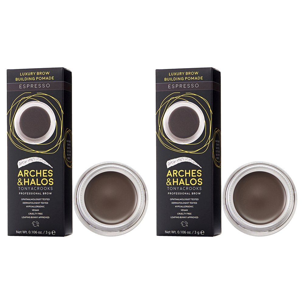Luxury Brow Buiding Pomade - Espresso - Pack of 2 by Arches and Halos 0.106 oz